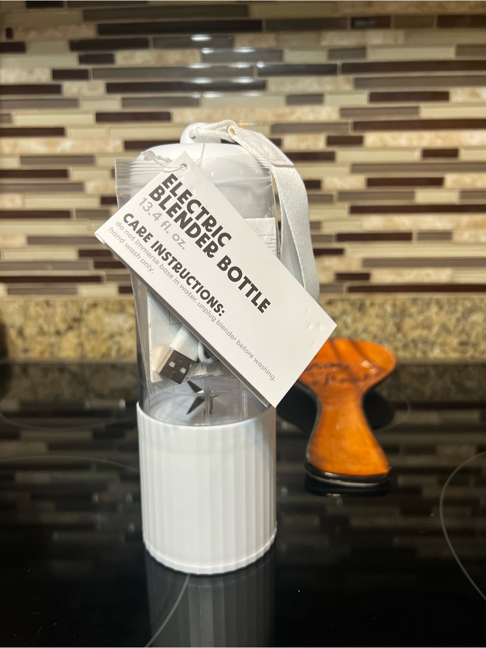 Electric Blender Bottle - White